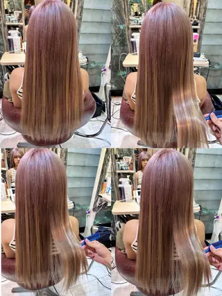 ロング カラー エクステ原宿 シンヤのヘアスタイル