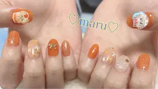 ネイル まるみ♡8/25- 31お休み🙇‍♀️のネイルデザイン