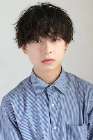 パーマ メンズ 波巻きスパイラル 近藤剛　浦和のヘアスタイル