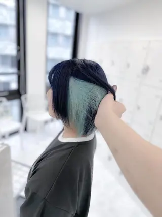 セミロング SALOWIN札幌大通店所属・‎🤍札幌ハイトーン 🤍シンゴのヘアスタイル