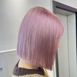 ミディアム カラー 🌼動き×透明感🩵 ハイトーン/ナナのヘアスタイル