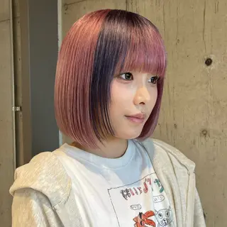 ショート カラー 最強デザインカラー/ ブリーチ/アヤミ🌟のヘアスタイル