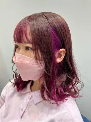 ミディアム カラー uros.所属・メンズパーマ/ エクステ🌞セナのヘアスタイル