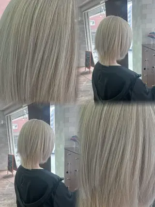 ロング ハイトーン×艶カラー 🤍MIZUKIのヘアスタイル