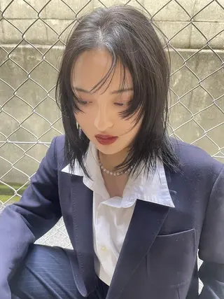 ミディアム ボブ/レイヤー/ 御田村裕人のヘアスタイル