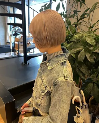 ショート ボブ/透明感カラー 長岡/三浦めい🌟のヘアスタイル
