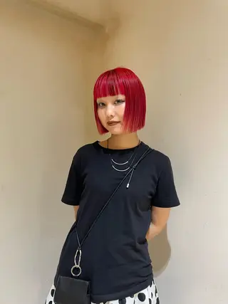 カラー 長谷 若奈のヘアスタイル