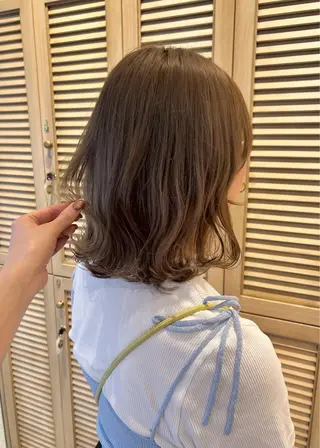 ミディアム カラー パーマ ヘアアレンジ サナ / elto四条烏丸のマツエク・マツパデザイン