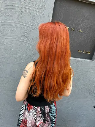 ロング カラー 馬場 瑞穂のヘアスタイル