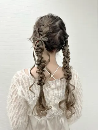 ロング ヘアアレンジ GRANLUSSO 〜グランルッソ駅前店所属・木口 嘉美のヘアスタイル