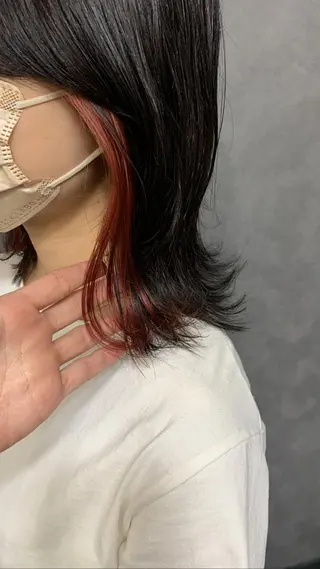 ミディアム カラー chouette/ 根本優希のヘアスタイル