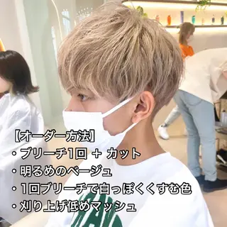 ミディアム カラー メンズ SNSで大バズり‼️ 欧米風ヘア大ヒット中のヘアスタイル