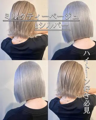 ショート ハイトーンカラー/ YUTAのヘアスタイル