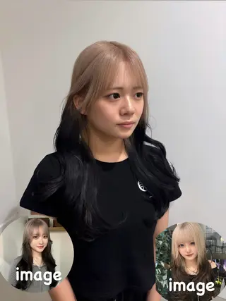 ロング GO TODAY SHAiRE SALON横浜店所属・ブリーチ/個室サロン /横浜駅/金光秀斗のヘアスタイル