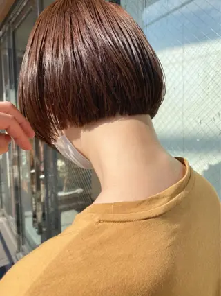 ショート irwi/イルウィ所属・miku🎀門前仲町 ブリーチ・レイヤーのヘアスタイル