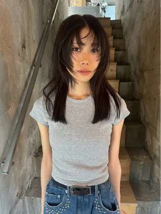 セミロング カラー misa___boo MISAのヘアスタイル