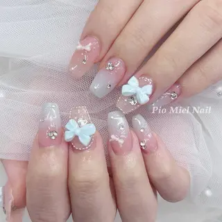 ネイル momo 長さだしのネイルデザイン