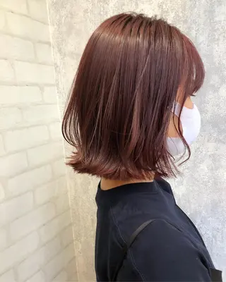 カラー レイヤー/ボブ/ 顔周り/yukinaのヘアスタイル