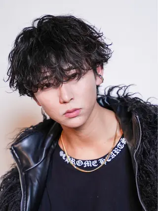 ミディアム パーマ メンズ 楽にキマる🔥垢抜け ヘア/RAIKIのヘアスタイル