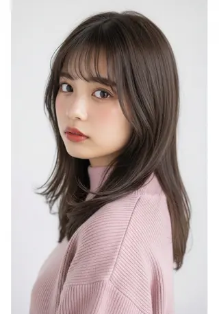 セミロング カラー Life is...磐田本店所属・望月 星来のヘアスタイル