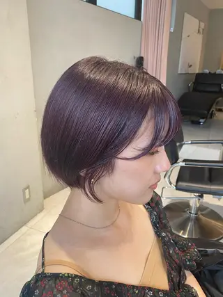 ショート カラー 艶髪/ダークトーン 🩶丸山日向のヘアスタイル