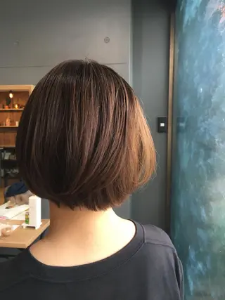 ショート カラー パーマ ヘアアレンジ 佐藤 実咲のヘアスタイル