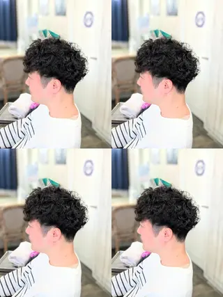 メンズ パーマ えのもと/透明感カラ ー/メンズパーマ特化のヘアスタイル