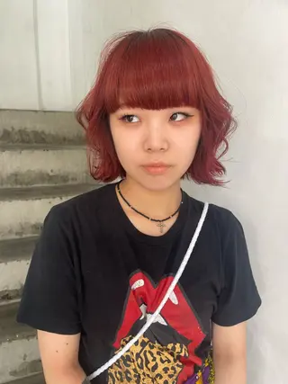 ミディアム カラー CACHÉ NAKAZAKI所属・CACHÉ わっちょのヘアスタイル