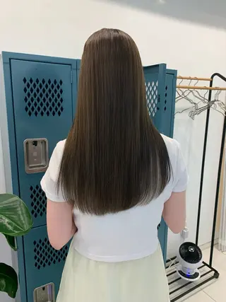 ロング カラー moeka レイヤー /艶カラー/韓国のヘアスタイル