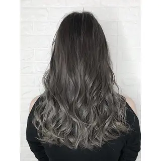 セミロング カラー KIZU 髪質改善 オカルト怪談のヘアスタイル