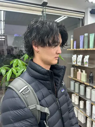 ショート パーマ メンズ メンズパーマの達人 /タカシマ　ダイスケのヘアスタイル