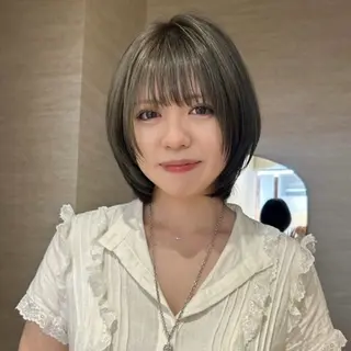ショート ハイトーン/ボブ/ ハイライト🌱ᩚ涼介のヘアスタイル