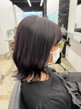 ミディアム HI DEのヘアスタイル