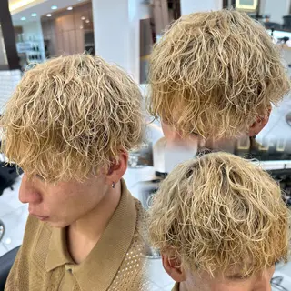 メンズ 白髪ぼかし/白髪 メッシュ/ゆうとのヘアスタイル