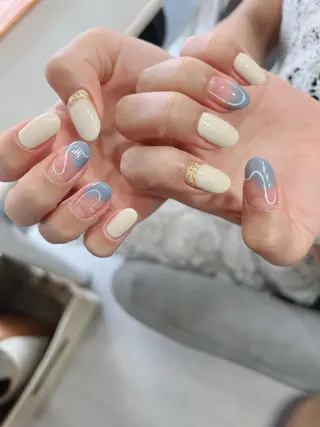 ネイル 北浦和 自爪育成ケアのネイルデザイン