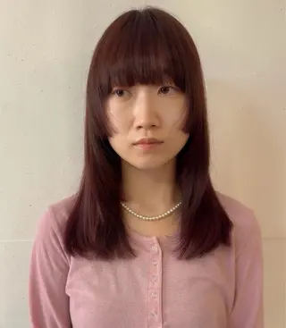 セミロング RikO *. 海外風ヘアのヘアスタイル