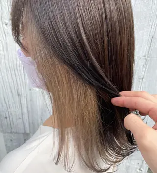 カラー 【店長】インナー指名 No.1戸塚優思のヘアスタイル