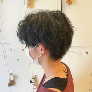 ショート パーマ メンズ 髪質改善/ショート/ メンズカット/KAiのヘアスタイル
