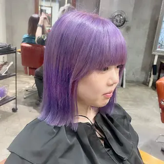 ミディアム カラー ヘアアレンジ ピンクカラー🩷 ヘアセットＮＯ.1のヘアスタイル