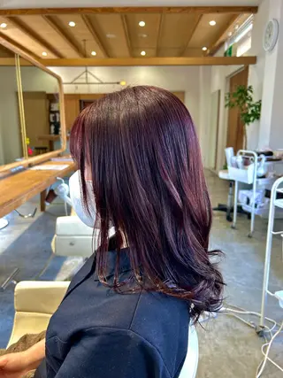 セミロング カラー 佐藤悠生/ メンズカット．パーマのヘアスタイル