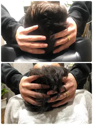 海外風カーテンバング Mao広尾美容室のヘアスタイル