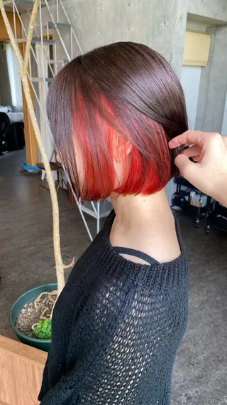 ショート カラー モリモト サナのヘアスタイル