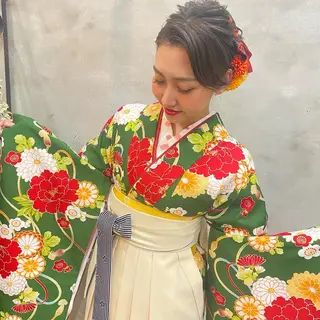 セミロング まつパ・ヘアセット ♡Chinami♡のマツエク・マツパデザイン