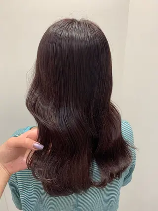 ミディアム カラー 🍓韓国ヘア レイヤ ーカット🍓笠原 葵のヘアスタイル