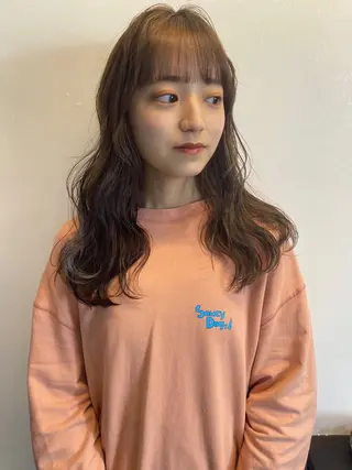 セミロング カラー ヘアアレンジ 広島/ボブ/レイヤー 🌿‬wakabaのヘアスタイル