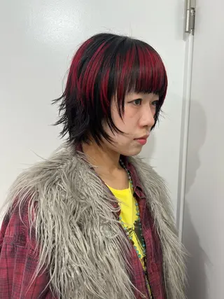 ミディアム 💥ウルフカット デザインあんな💥のヘアスタイル