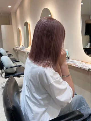ミディアム HIBIO 横浜西口店所属・暖色カラー🎀 さえのヘアスタイル