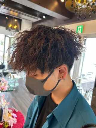 メンズ 🩵ハイトーン🩵 緒方美柚のヘアスタイル