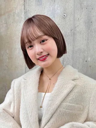 ショート カラー グレージュ/レイヤー /ボブ/moyu🎀のヘアスタイル