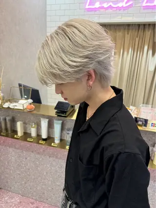 メンズ Lond Mirror所属・けいし　メンズカット ボブカットのヘアスタイル